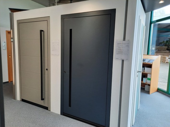 Haustüren-Bereich der Ausstellung