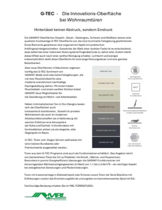Titelseite: Pressebericht: G-TEC®-Türen von GARANT